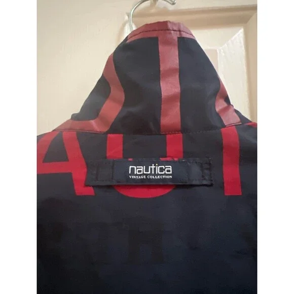 Nautica Blue Water Challenge Vintage 90’s Reversible Jacket Full Zip Size small - Picture 3 of 12